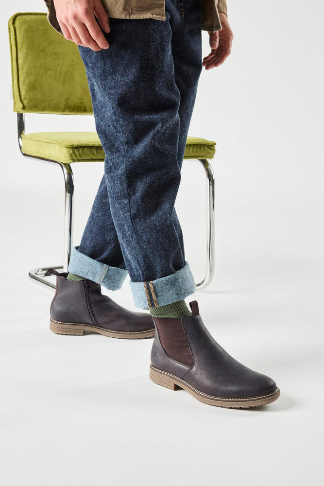 Rieker 33180-27 Brown Chelsea Boots