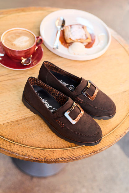 Rieker 45553-25 Brown Slip On Shoes