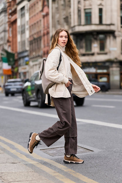 Rieker H1386-97 Beige & Black Print Backpack