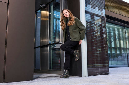 Rieker 53632-90 Black Pastel Flower & Bronze Boots