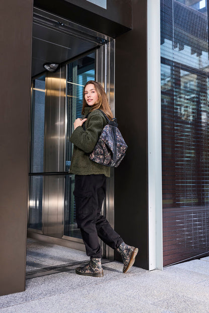 Rieker H1055-91 Black Pastel Combi Backpack