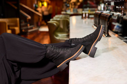 Rieker 72609-00 Black Laced Boots