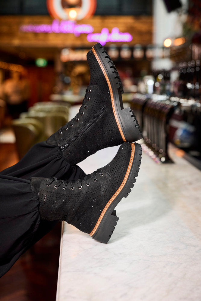 Rieker 72609-00 Black Laced Boots