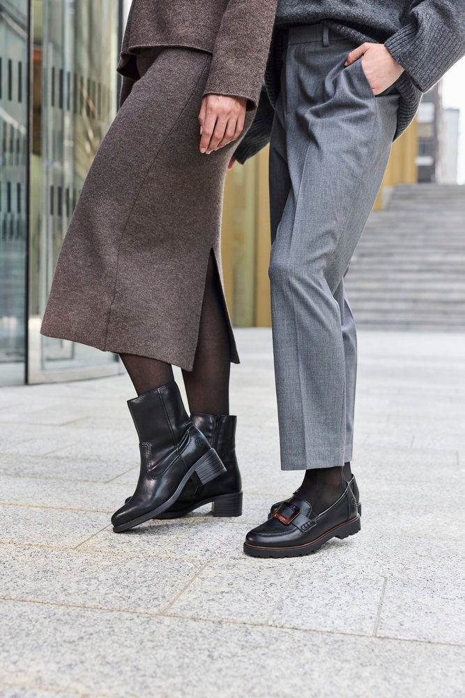 Rieker 45553-00 Black Slip On Shoes