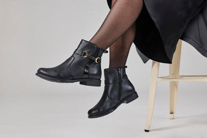 Rieker 74856-00 Black H Fit Ankle Boots