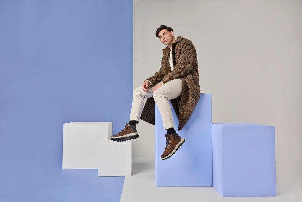 Rieker TEX B8124-22 Brown & Black H Fit Boots