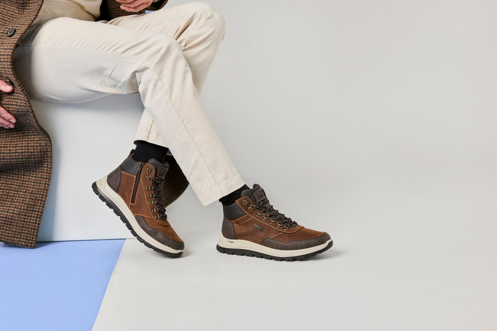 Rieker TEX B8124-22 Brown & Black H Fit Boots