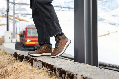 Rieker TEX B8124-22 Brown & Black H Fit Boots