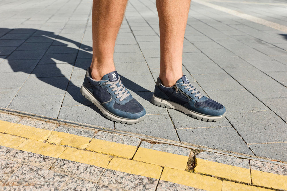 Rieker B9302-14 Denim Blue H Fit Sneakers