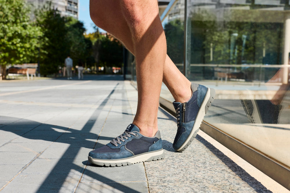 Rieker B9302-14 Denim Blue H Fit Sneakers