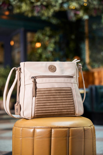 Rieker H1481-60 Ivory Combi Handbag