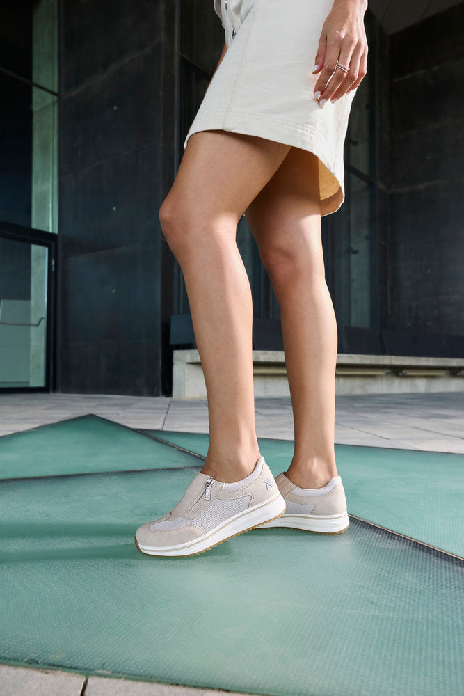 Rieker L5854-62 Ginger Beige H Fit Shoes with Zip