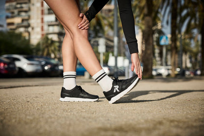 Rieker Soft M9000-00 Black Sneakers with White Sole