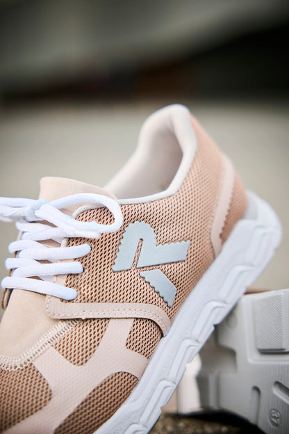 Rieker Soft M9000-31 Rose Combi Sneakers with White Sole