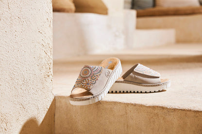 Rieker V1395-62 Ginger Slip On Sandals