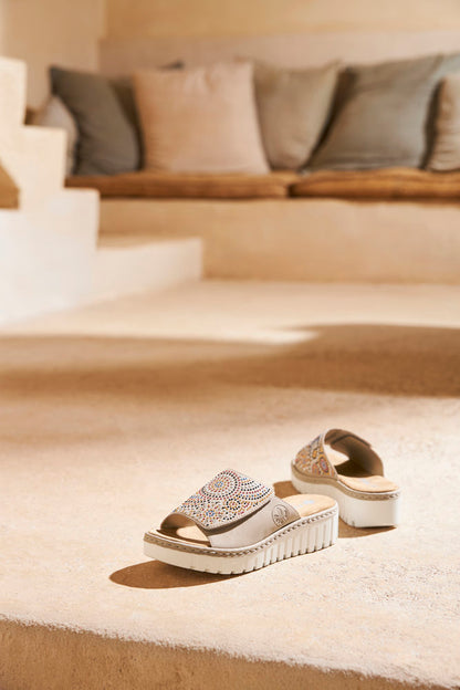Rieker V1395-62 Ginger Slip On Sandals