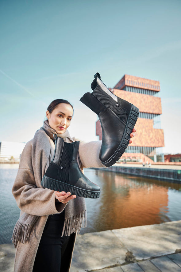 Rieker Evolution W1062-00 Black Boots