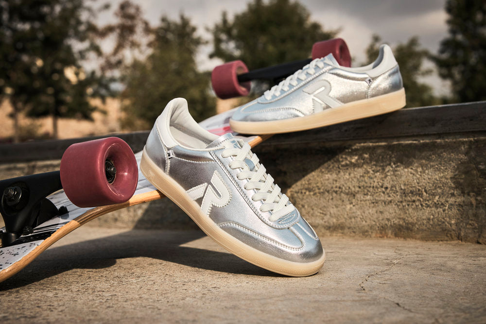 Rieker Swing2Go W2200-90 Silver Lace Trainers with Gum Sole – The