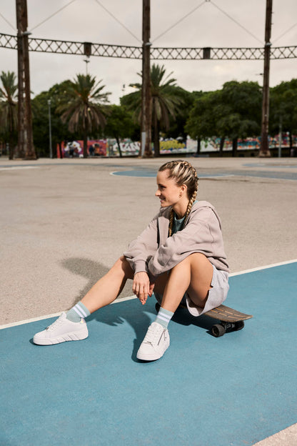 Rieker W2605-80 White Sneakers with Zip