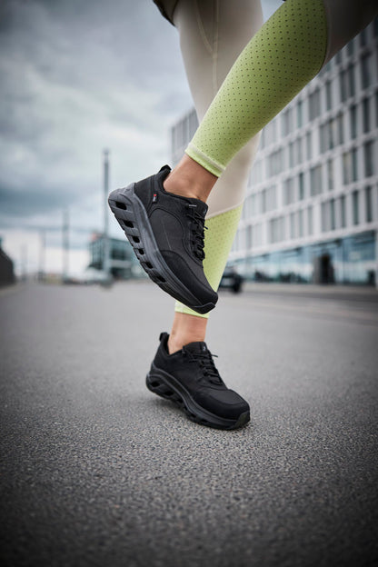 Rieker TEX Soft W3501-00 Black G Fit Elastic Lace Sneakers
