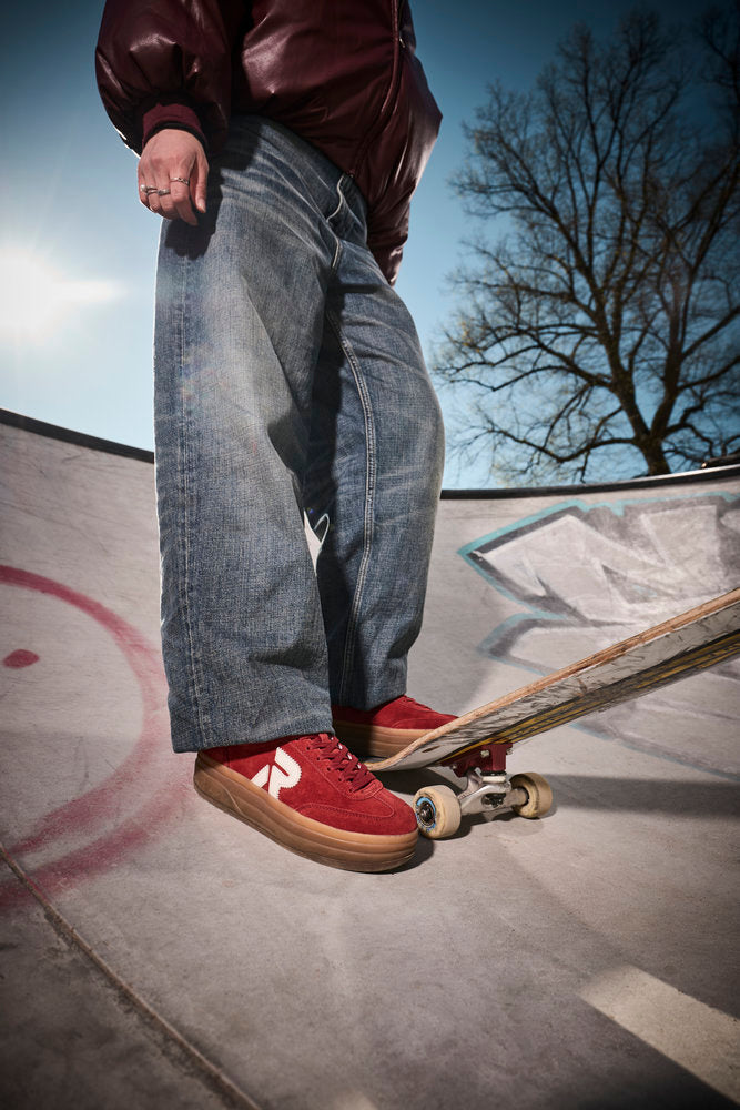Rieker Swing2Go W3700-35 Red & Off White G 1/2 Fit Trainers with Gumsole
