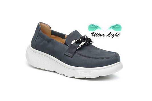 G Comfort S-2722 J Jeans Ultra Light Softnubuck Moccasins