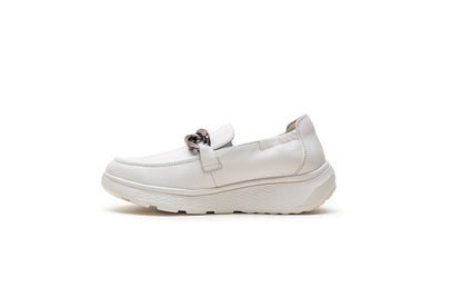 G Comfort S-2722 White Ultra Light Moccasins