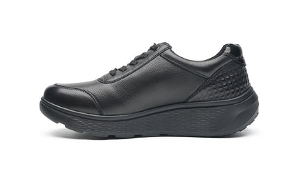 G Comfort S-2725 S Black Softnappa Sneaker with Side Zip - Ultra Light