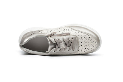 G Comfort S-2726 PC Platinum Cream Ultra Light Perforation Sneakers