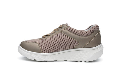G Comfort Fitness S-2730T Taupe Softnappa/Mesh Sneakers