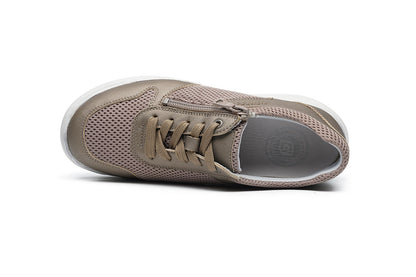 G Comfort Fitness S-2730T Taupe Softnappa/Mesh Sneakers