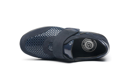 G Comfort S-5254 LN Navy Fantasy Extra Wide K Ultra Light Velcro Shoes