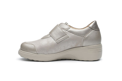 G Comfort S-5254 PP Beige Pearl Ultra Light Extra Wide Velcro Shoes