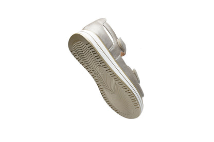 G Comfort S-662 H Champagne Softnappa Ultra Light Wedge Sandals with Velcro Straps