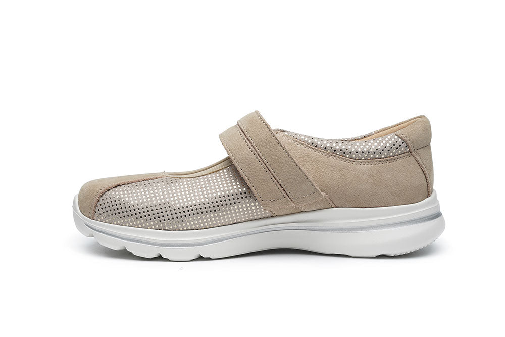 G Comfort S-822 PF Beige Fantasy Ultra Light Velcro Shoes