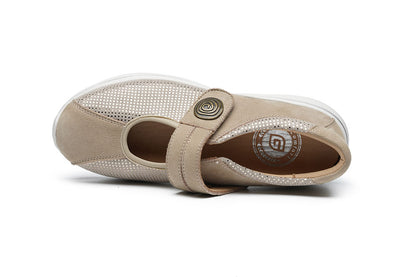 G Comfort S-822 PF Beige Fantasy Ultra Light Velcro Shoes