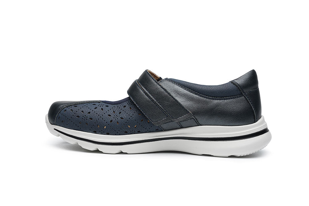 G Comfort S-823 L Navy Metallic Ultra Light Velcro Shoes