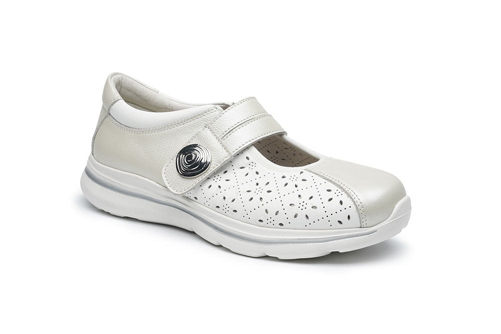 G Comfort S-823 PP Beige Perlato Ultra Light Velcro Shoes