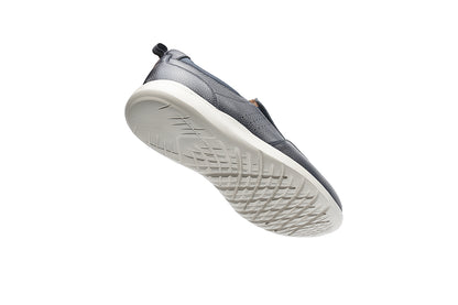 G Comfort S-8951 Navy Ultra Light Slip On Shoes with Grey Sole