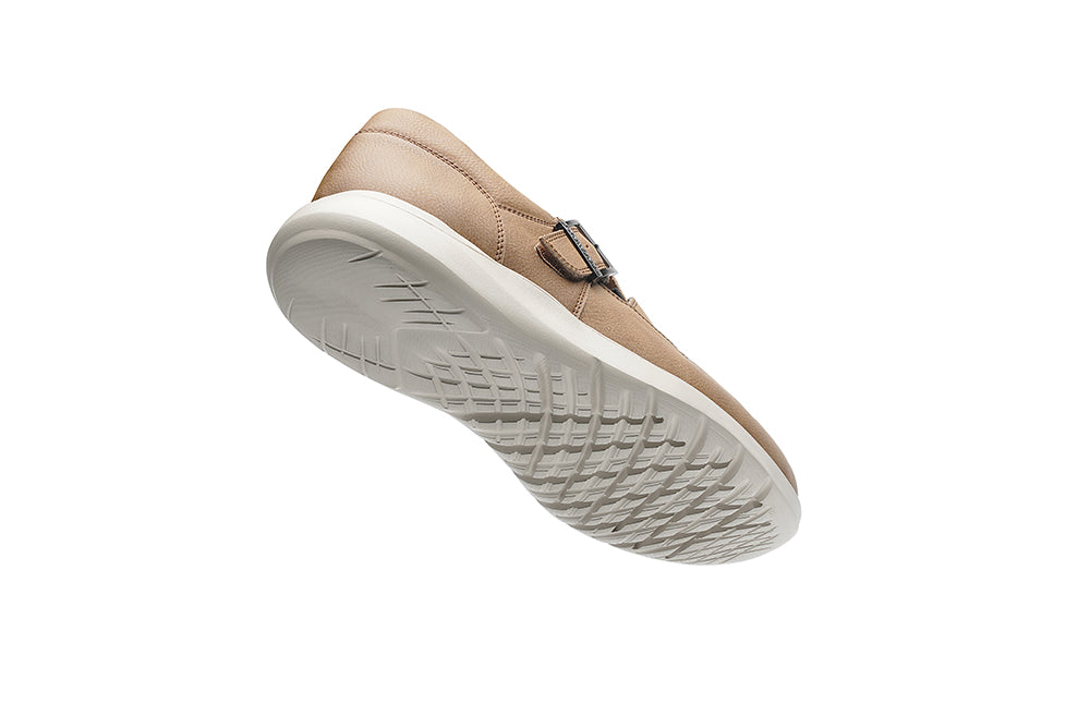 G Comfort S-8953 C Cognac Tan Milled Nubuck Ultra Light Closed Toe Sandals