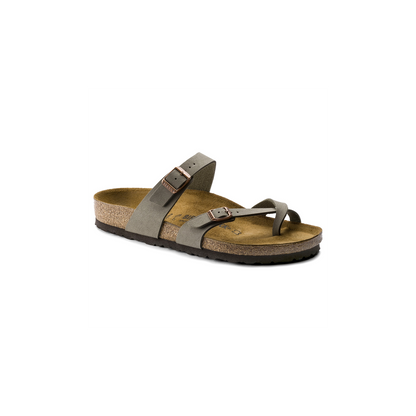 Birkenstock 71071 Mayari Stone Birko Flor Nubuck Sandals
