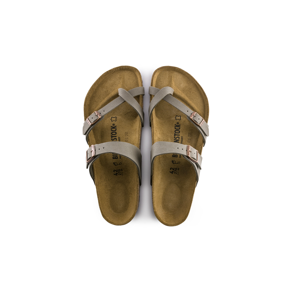 Birkenstock 71071 Mayari Stone Birko Flor Nubuck Sandals