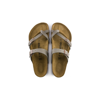 Birkenstock 71071 Mayari Stone Birko Flor Nubuck Sandals