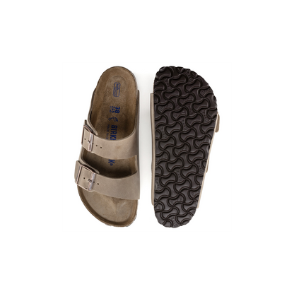 Birkenstock 552811 Arizona Tabacco Brown Soft Footbed Natural Leather Oiled Sandals - Mens Regular Fit