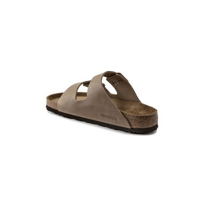 Birkenstock 552811 Arizona Tabacco Brown Soft Footbed Natural Leather Oiled Sandals - Mens Regular Fit