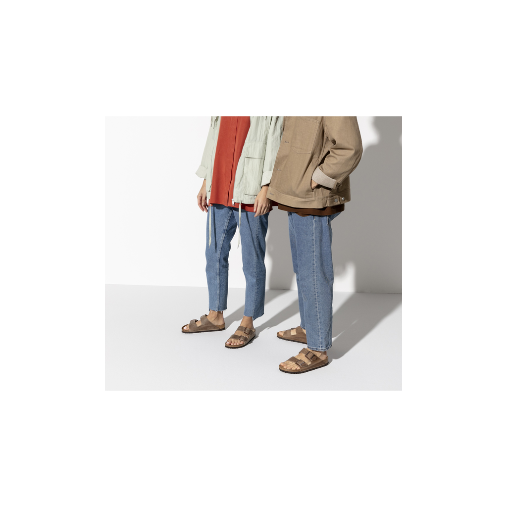 Birkenstock 552811 Arizona Tabacco Brown Soft Footbed Natural Leather Oiled Sandals - Mens Regular Fit