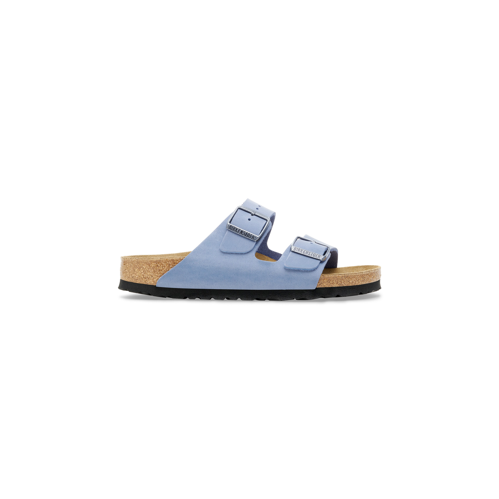 Birkenstock 1030864 Arizona Elemental Blue Soft Footbed Natural Leather Oiled Sandals