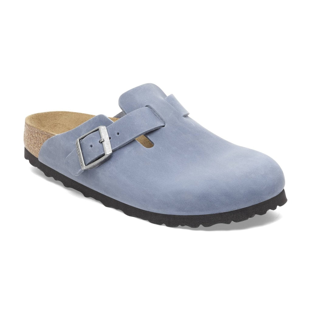 Birkenstock 1028239 Boston Waxy Leather Elemental Blue Clogs