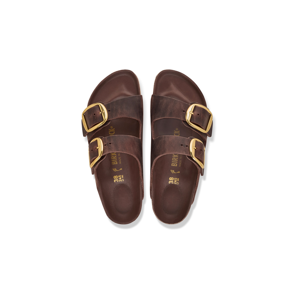 Birkenstock 1032916 Arizona Big Buckle Habana Natural Leather Oiled Sandals