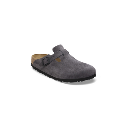 Birkenstock 1028602 Boston Velvet Grey Suede Clogs